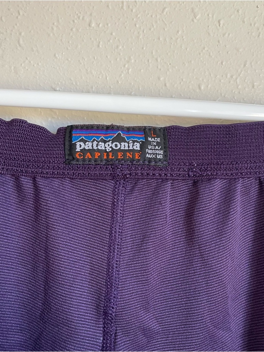 Patagonia Purple Capilene Base Layer Bottoms Vintage - Picture 5 of 5